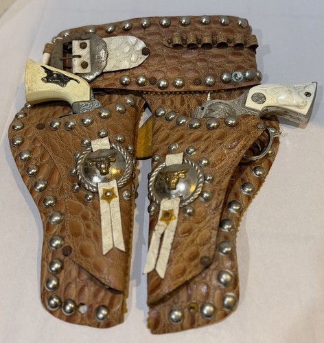 1950 cap guns - w/, studded
