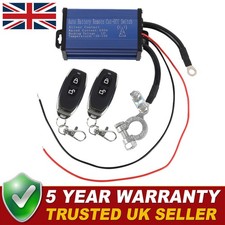 Car Battery Disconnect Cut Off Isolator Master Switch 2 Wireless Remote Control