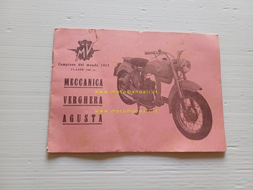 1953 agusta 125 pullman use - agusta,