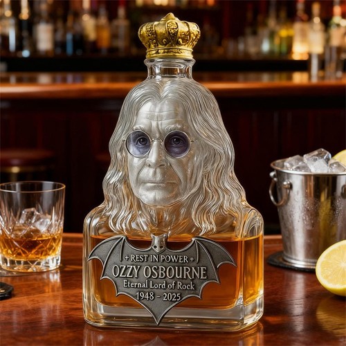 Ozzy whiskey bottle - bottle, osbourne