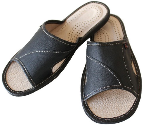 Men leather slippers - men's,