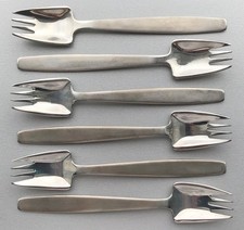 6 x Vintage VINERS Splayds By McArthur STAINLESS STEEL Spoons Forks SPORKS
