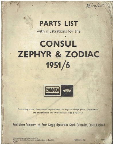 Ford consul mk1 zephyr six - consul,