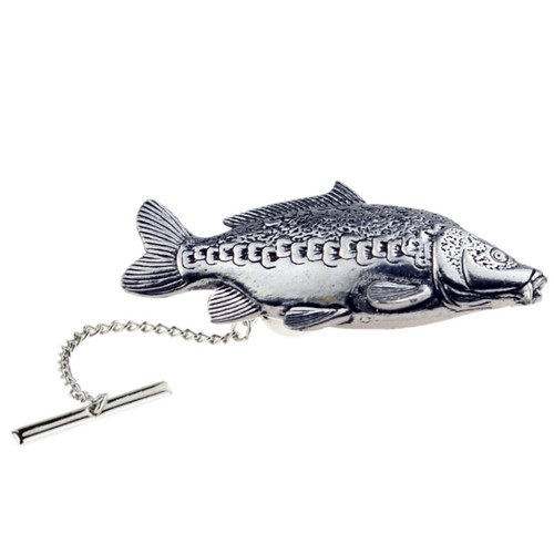 Mirror carp fish pewter - carp, tie
