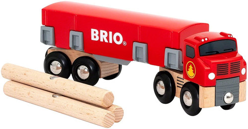 Brio lumber truck - brio, red