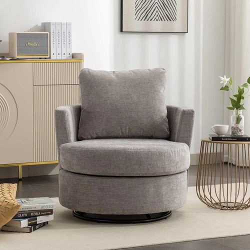 Swivel armchair with back - swivel,