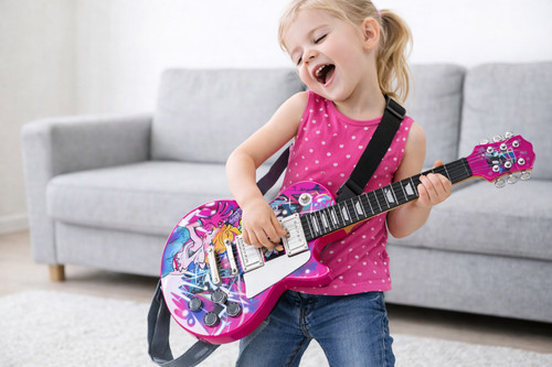Kids pink electric - electric, guitar