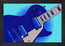 Blues Guitar Framed Wall Art