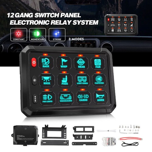 Gang rgb switch panel 12v - gang,