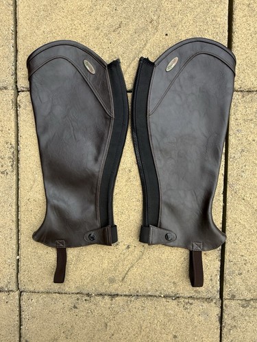 Brogini leather gaiters - leather, half
