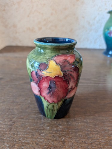 Vintage moorcroft orchid vase - vintage,