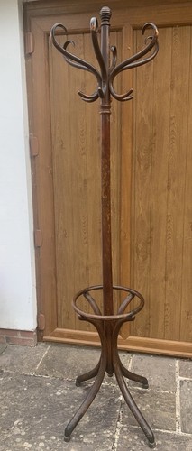 Antique bentwood hall stand - an,