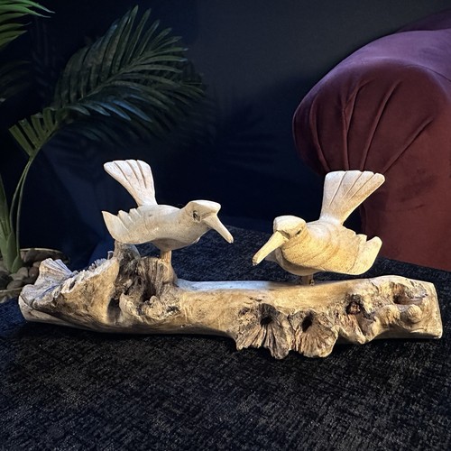 Hand carved wooden - wooden, birds
