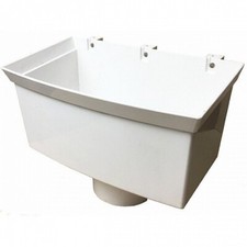 White (110mm 4" Outlet) Rainwater Hopper - COMMERCIAL HOPPER