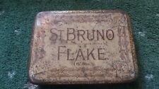 Rare Vintage St Bruno Flake Tobacco Tin 1 Lb Collectible Tin