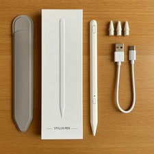 Stylus Pen for iPad 2018–2025 9th 10th 11th Gen | A16 Pencil with Holder Case UK