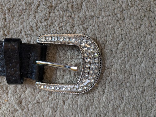 Two leather vintage belts - two,