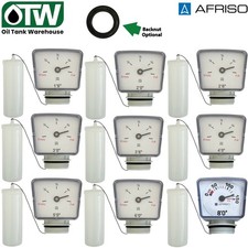 Afriso Heating Oil Tank Float Gauge – All Sizes 1ft6 to 8ft – Optional Backnut