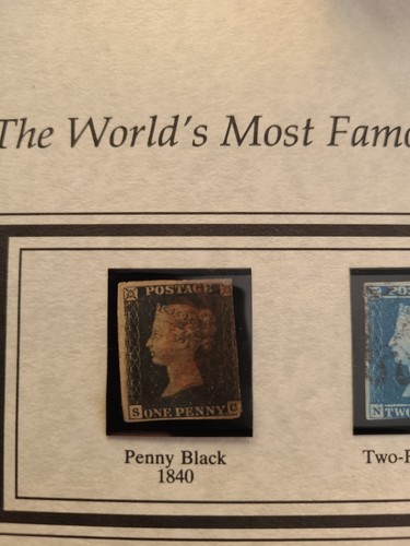 Penny black 1840 and - black, twopenny