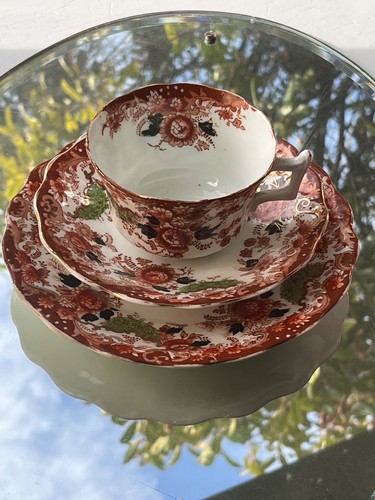 Vintage wellington china trio - china,