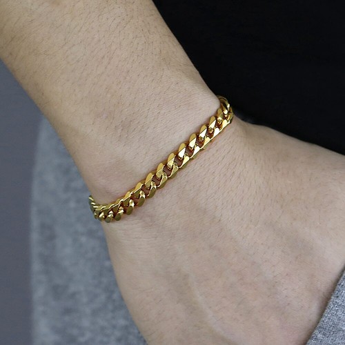 Solid cuban curb link chain - cuban,