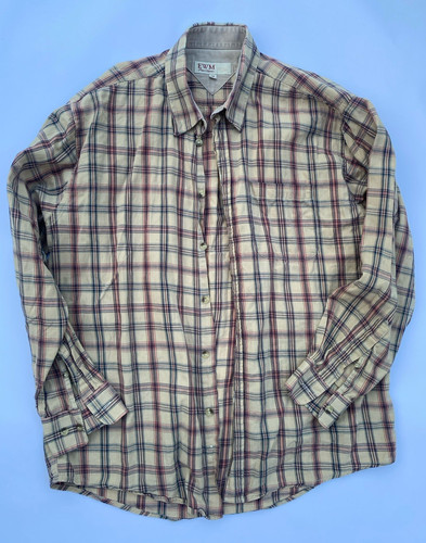 Ewm men plaid cotton long - m,