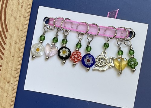 Handmade bead and charm ring - bead,