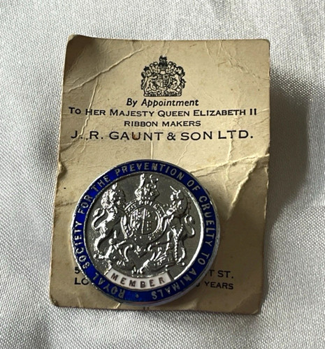 Vintage rspca enamel - rspca, member