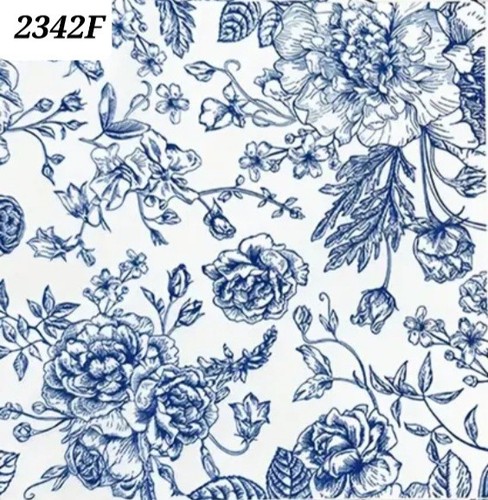 Blue and white single - blue,