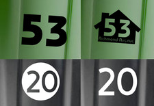 Personalised Bin Numbers x3