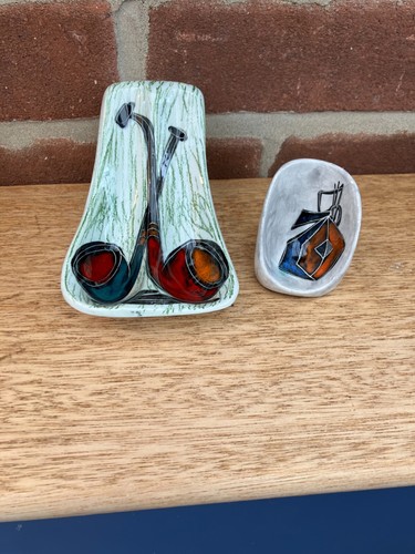 Vintage italian pottery pipe - italian,