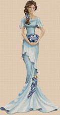 Elegant Lady Cross stitch chart  Elegant Lady EL156 MM   Flowerpower37-uk