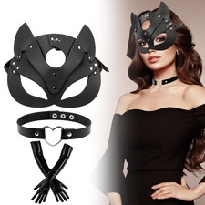 Lady Sexy Cat Cosplay Leather