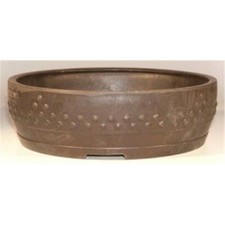 Bonsai Boy d1367 Brown Mica Bonsai Pot - Round