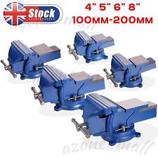 4"-8" 100-200mm Bench Vice Clamp Heavy Duty Workbench Vise Anvil Swivel Base Jaw