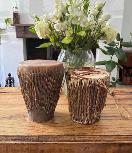 Handmade african bongo drums - african,