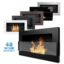 Bio Ethanol Fireplace Biofire Wall Fire Modern Professional 650 x 400 GLASS