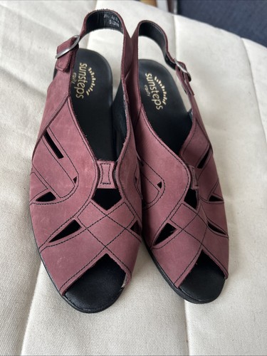 Sunsteps equity burgundy suede - sunsteps,