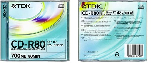 Tdk data 80min - tdk, 700mb