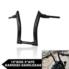 16'' Rise Handlebar Handle bars Black Fit For Harley Softail 2000-2021