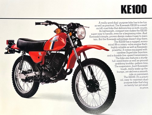 1982 kawasaki ke100 - 1982,