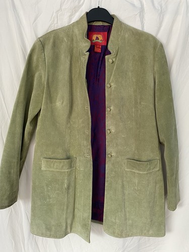 Shanghai tang green suede - tang,