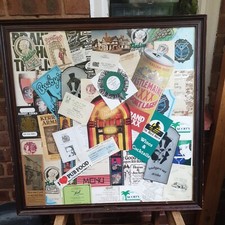  Wolverhampton pub memorabilia  large picture collage, suit man cave