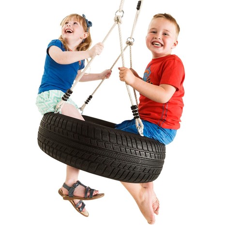 Horizontal tyre swing - tyre,