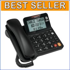 User-Friendly Corded Phone with Large Buttons, Caller ID & Hands-Free Speaker