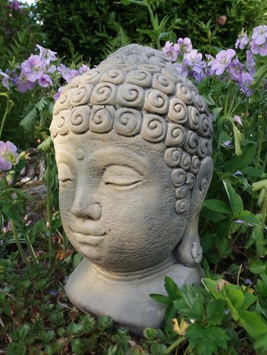 Stone garden zen lotus - stone,