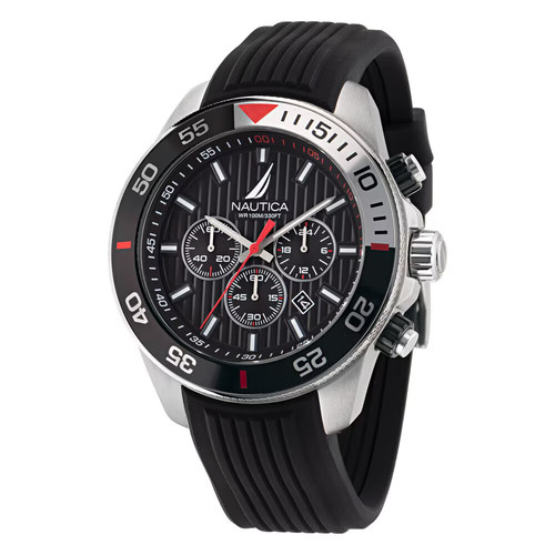 Nautica one silver round dial - one,