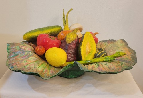 Vtg cabbage leaf bowl - vtg,
