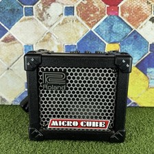 Roland Micro Cube N225 Portable Electric Guitar Amplifier & Power Supply Tested