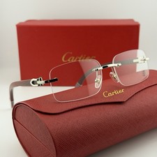 Cartier Rimless Brown Horn